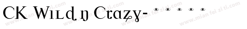 CK Wild n Crazy字体转换